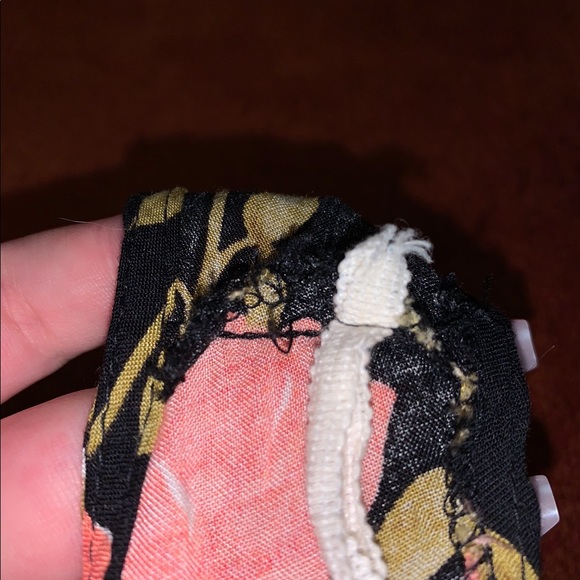 VINTAGE 90s A-Line Floral Dress - Picture 3 of 3